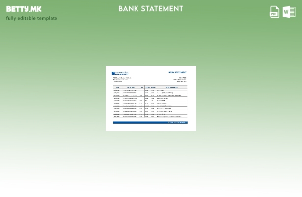 Модерен стил на Египет Блом Банка на Египет, шаблон за зборови од банкарски изво